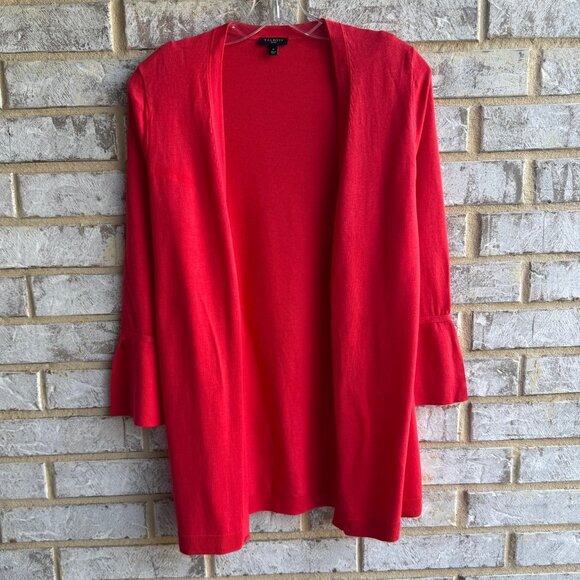 Talbots 3/4 Sleeve Open Front Cotton Blend Cardigan Sweater Size XS Petite - Picture 1 of 8
